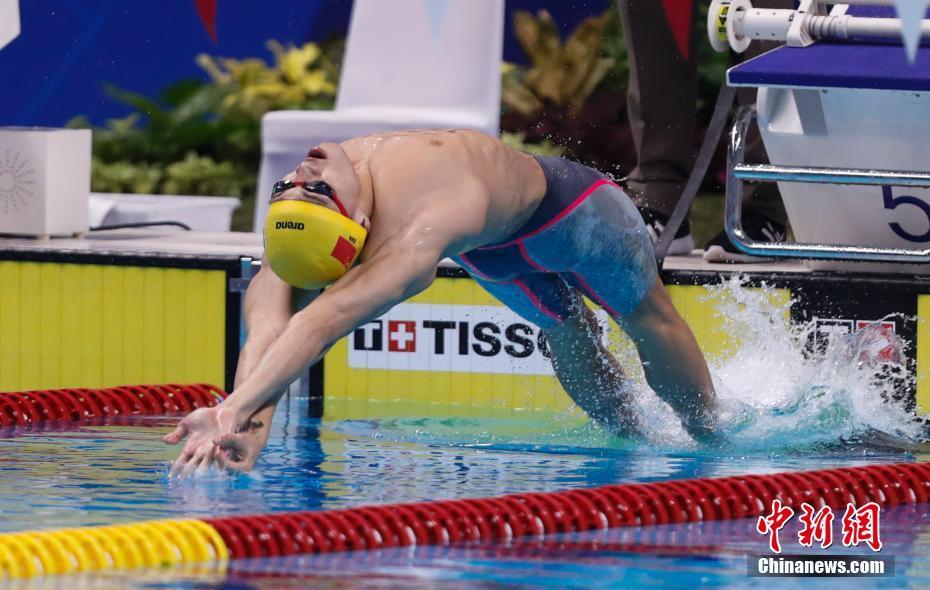 雅加达亚运会 徐嘉余摘得男子50米仰泳金牌