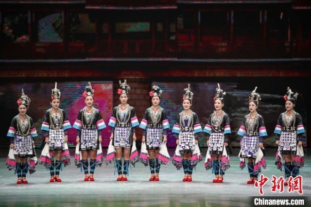 《多彩贵州风》节目“侗族大歌”。　瞿宏伦 摄