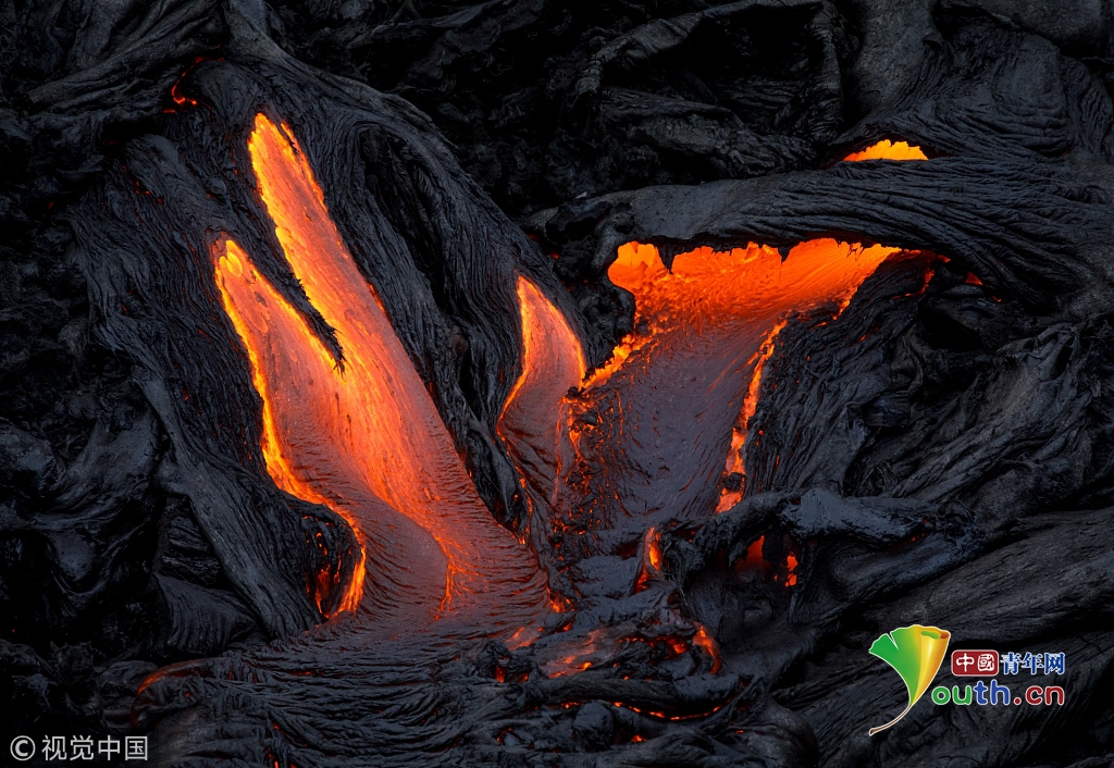 基拉韦厄火山是夏威夷岛上的五个盾状火山之一
