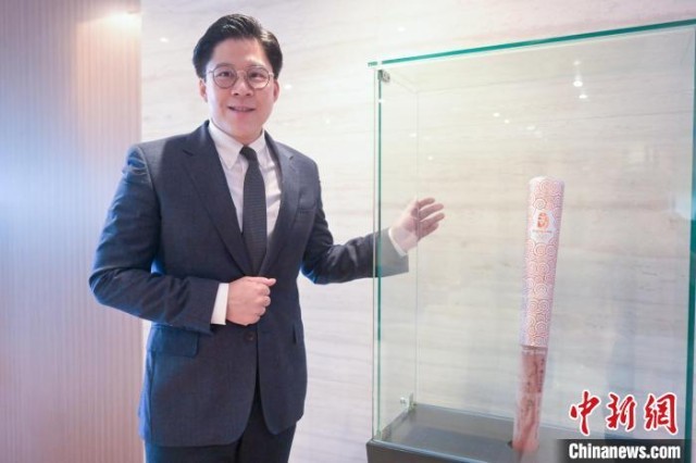 香港特区立法会议员霍启刚近日接受中国新闻网“港澳会客厅”采访。 陈永诺 摄