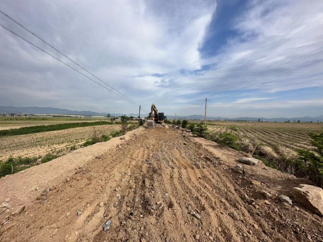 道路施工现场。蛟河市委供图