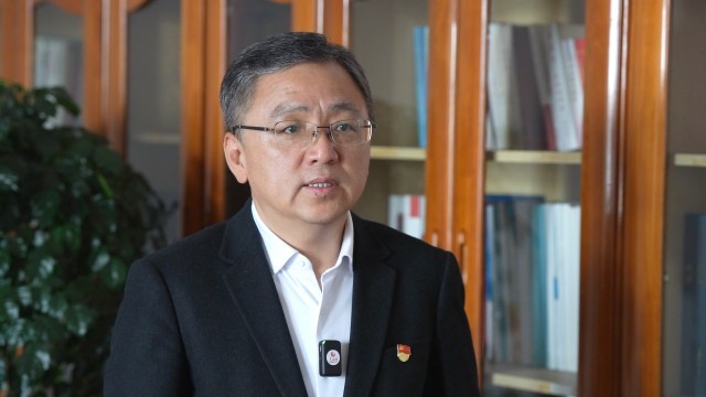 蛟河市市长王威。人民网 石天蛟摄