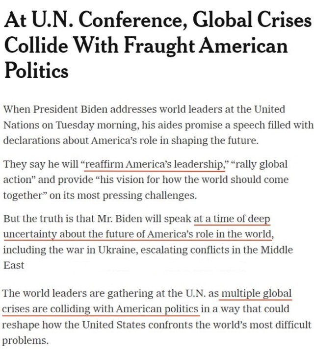 “多重全球危机正与美国政治发生碰撞！”