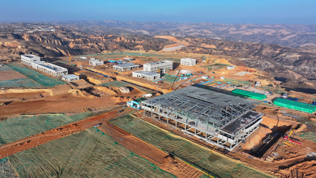 正在建设的府谷府州机场。朱鑫摄