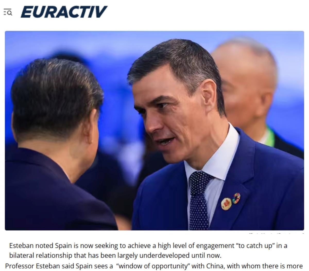 全球媒体聚焦 | 多国媒体关注西班牙首相访华:“西班牙看到了与中国的‘机遇之窗’”_fororder_2